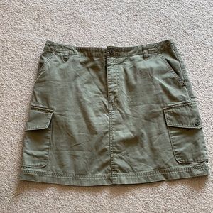 GAP skirt mini cargo army green moss color